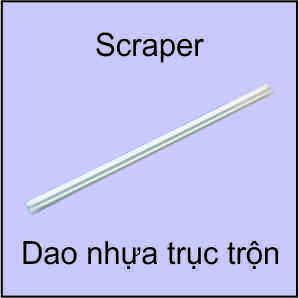 Dao nhựa trục trộn